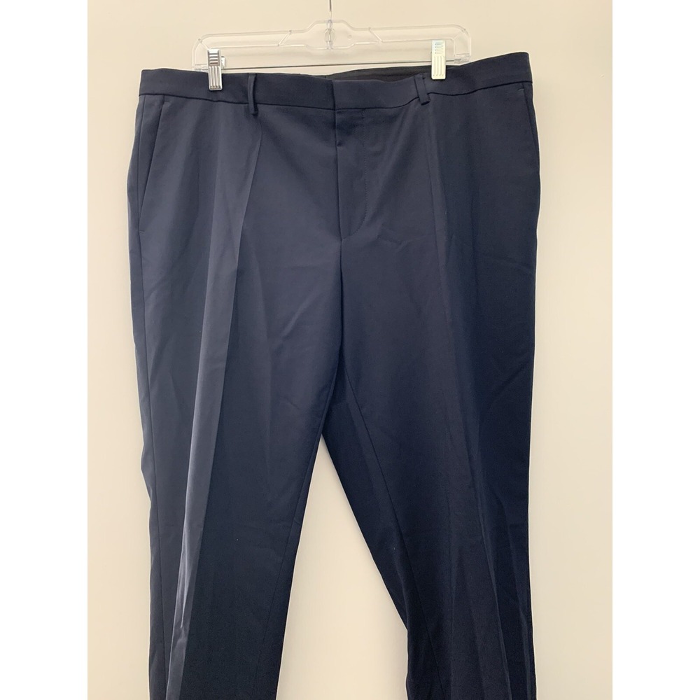 NWT Hugo Boss Mens Performance Superflex Stretch Solid Suit Pants Blue Size 40 R